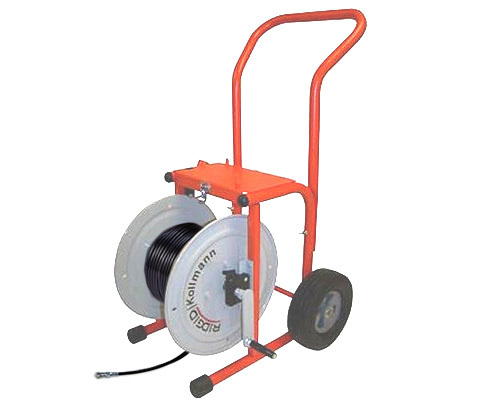 Катушка со шлангом Ridgid H-30 HW со шлангом на тележке Катушка со шлангом Ridgid H-30 HW со шлангом на тележке