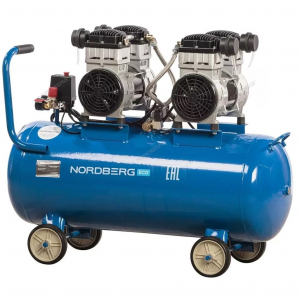 Компрессор поршневой  NORDBERG ECO NCEO100/400 безмасляный, объем 100 л