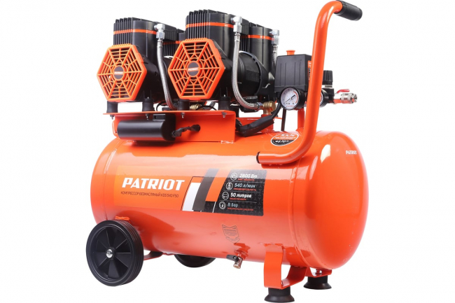 Компрессор поршневой безмасляный Patriot KDS 540 F50 (540 л/мин, 2,8 кВт, 8 бар, 50 л, 2800 об/мин, быстросъем + елочка 1/4) Компрессор поршневой безмасляный Patriot KDS 540 F50 (540 л/мин, 2,8 кВт, 8 бар, 50 л, 2800 об/мин, быстросъем + елочка 1/4)