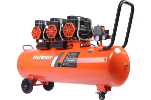 Компрессор поршневой безмасляный Patriot  KDS 580 F100 (580 л/мин, 2,85 кВт, 8 бар, 100 л, 2800 об/мин, быстросъем + елочка 1/4)