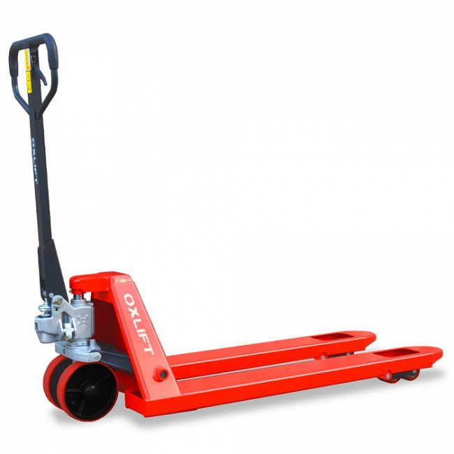 Ручная гидравлическая тележка OXLIFT OX25P-NL Premium 2500 кг, нейлон арт.790810 Ручная гидравлическая тележка OXLIFT OX25P-NL Premium 2500 кг, нейлон арт.790810