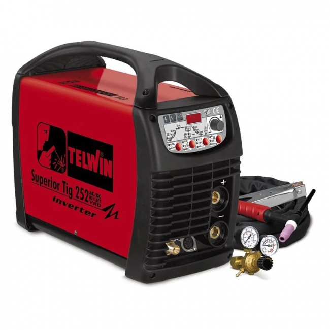 Сварочный аппарат Telwin SUPERIOR TIG 252 AC/DC HF/LIFT VRD + TIG ACC Сварочный аппарат Telwin SUPERIOR TIG 252 AC/DC HF/LIFT VRD + TIG ACC