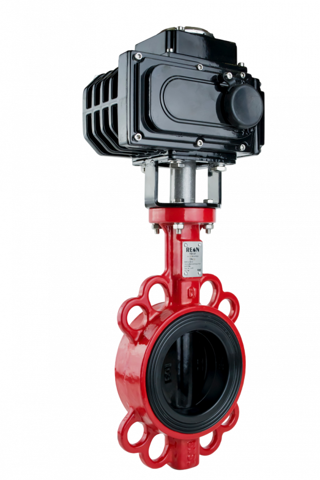 Дисковый поворотный затвор REON тип RSV81RED DN 250 с электроприводом 380 В Дисковый поворотный затвор REON тип RSV81RED DN 250 с электроприводом 380 В