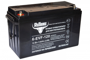 Аккумулятор тяговый Rutrike 6-EVF-120 (12V120A/H C3) арт.021949
