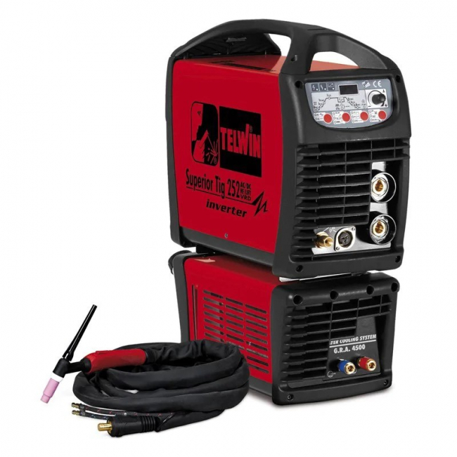 Сварочный аппарат с инвертором Telwin  SUPERIOR TIG 252 AC/DC HF/LIFT VRD AQUA + TIG ACC