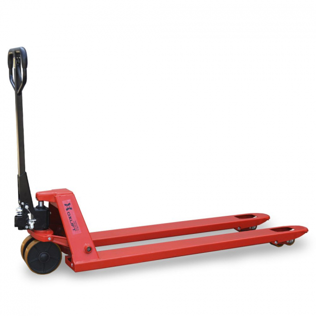 Ручная гидравлическая тележка длинновильная OXLIFT OX25-L1500 1500 мм 2500 кг арт.789951 Ручная гидравлическая тележка длинновильная OXLIFT OX25-L1500 1500 мм 2500 кг арт.789951