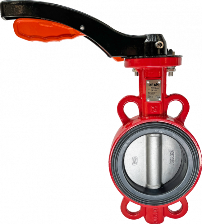 Дисковый поворотный затвор с алюминиевой рукояткой REON тип RSV84RED DN  80 PN 16