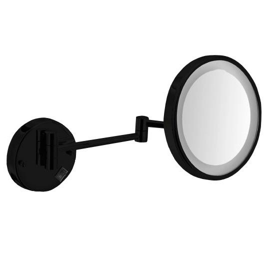 Зеркало  Nofer VANITY  с регулировкой и led-подсветкой, увеличение х3, 160 мм Nofer  08006.N черное