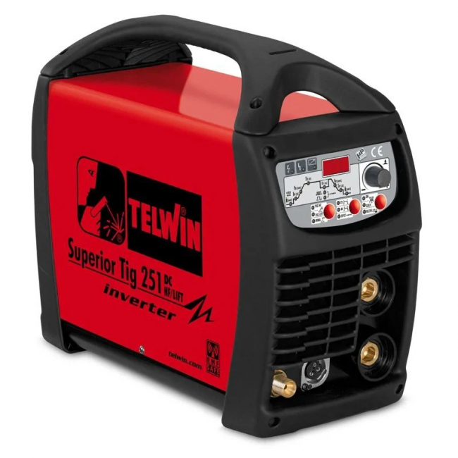 Сварочный аппарат с инвертором Telwin SUPERIOR TIG 251 DC-HF/LIFT VRD Сварочный аппарат с инвертором Telwin SUPERIOR TIG 251 DC-HF/LIFT VRD
