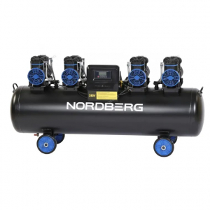 Компрессор NORDBERG  NCEO200/1000 безмасляный 380 В, ресивер 200 л, 1000 л/мин