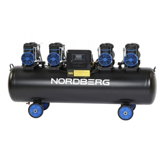 Компрессор NORDBERG  NCEO200/1000 безмасляный 380 В, ресивер 200 л, 1000 л/мин