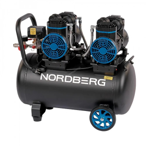 Компрессор  NORDBERG NCEO50/500 безмасляный 220 В, ресивер 50 л, 500 л/мин