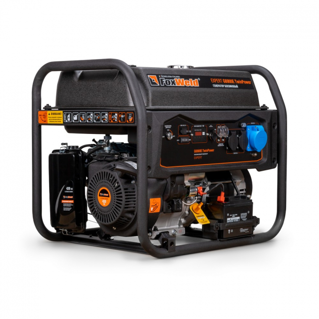 Генератор бензиновый Foxweld Expert G6900E TwinPower 6 кВт/9,4 кВА арт.7002