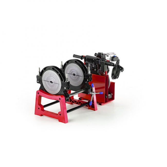 Стыковой сварочный аппарат  Gas Fusion RED-250V2 (40-250 мм)  2-х зажиный аппарат с фиксатором и механическим приводом арт.1.02503