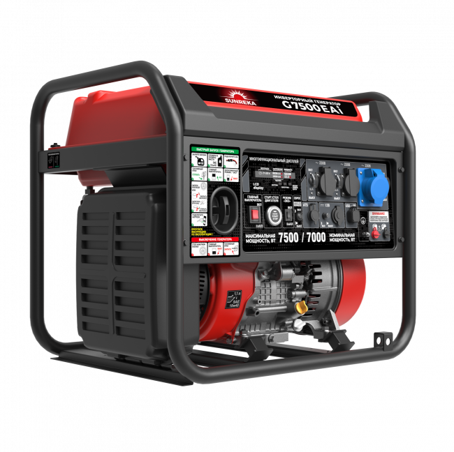 Бензиновый инверторный генератор SUNREKA G7500EAi арт.211041
