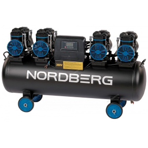  Компрессор NORDBERG   NCEO120/1000  безмасляный 380 В, ресивер 120 л, 1000 л/мин