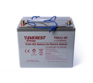 Тяговый гелевый аккумулятор Everest TNE 12-90 (12V-76AH/С5) арт.TNE 12-90 