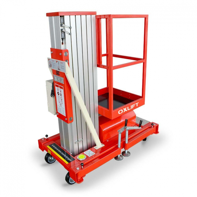 Телескопический Подъемник OXLIFT ZX-1-100 10 м 125 кг арт.705026 Телескопический Подъемник OXLIFT ZX-1-100 10 м 125 кг арт.705026
