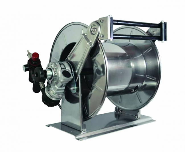 Барабан с пневмоприводом для рукава Ramex HR PN 2 50. 3/4" 35м.1" (нерж.) Барабан с пневмоприводом для рукава Ramex HR PN 2 50. 3/4" 35м.1" (нерж.)