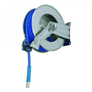Барабан автоматический  безопасное сматывание для рукава  Ramex  HR 1000 316 BK  15м 1/2" (нерж. AISI 316) 