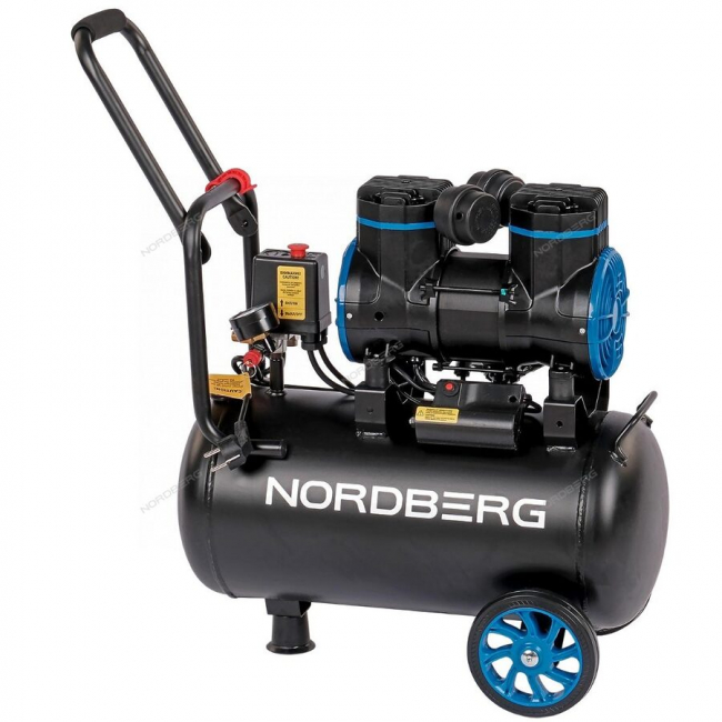Компрессор NORDBERG NCEO24/250 безмасляный 220 В, ресивер 24 л, 250 л/мин Компрессор NORDBERG NCEO24/250 безмасляный 220 В, ресивер 24 л, 250 л/мин