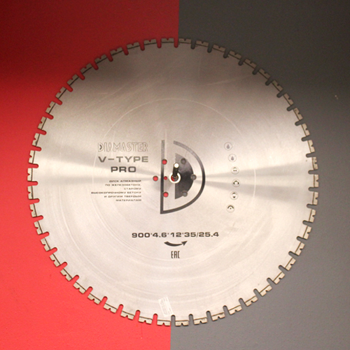 ДИСК СЕГМЕНТНЫЙ DIAMASTER V TYPE Д. 900*3, 5*35/25, 4 (40*4, 6*12мм)