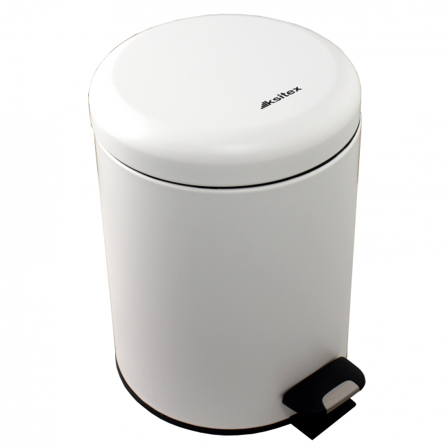 Урна с механизмом поднятия крышки Ksitex BGR-5W (белая) Урна с механизмом поднятия крышки Ksitex BGR-5W (белая)